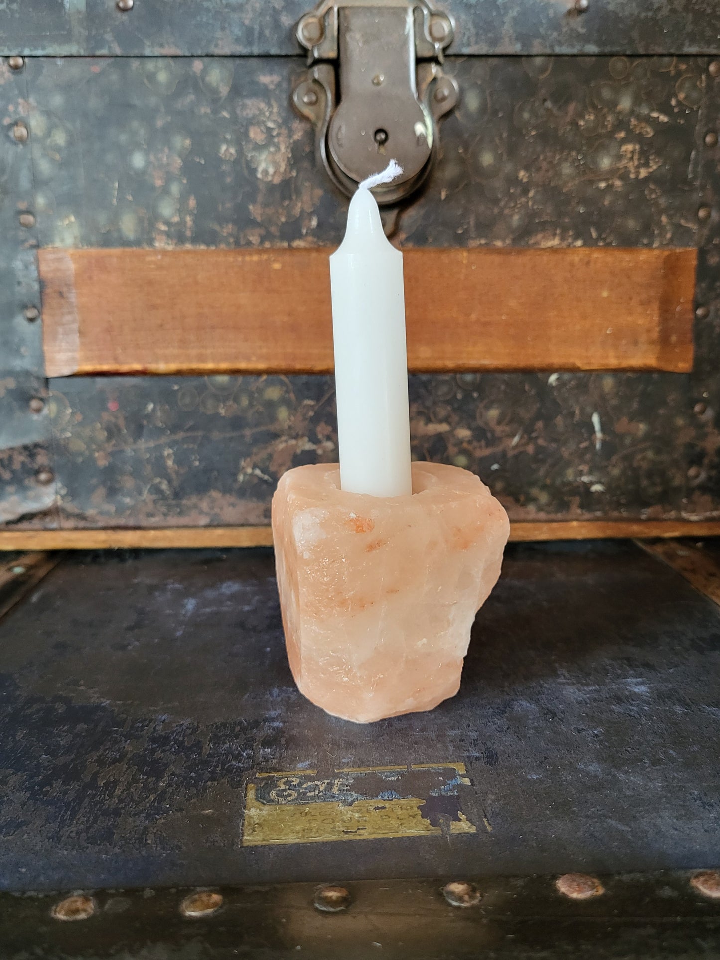 Himalayan Pink Salt Candlestick Holder