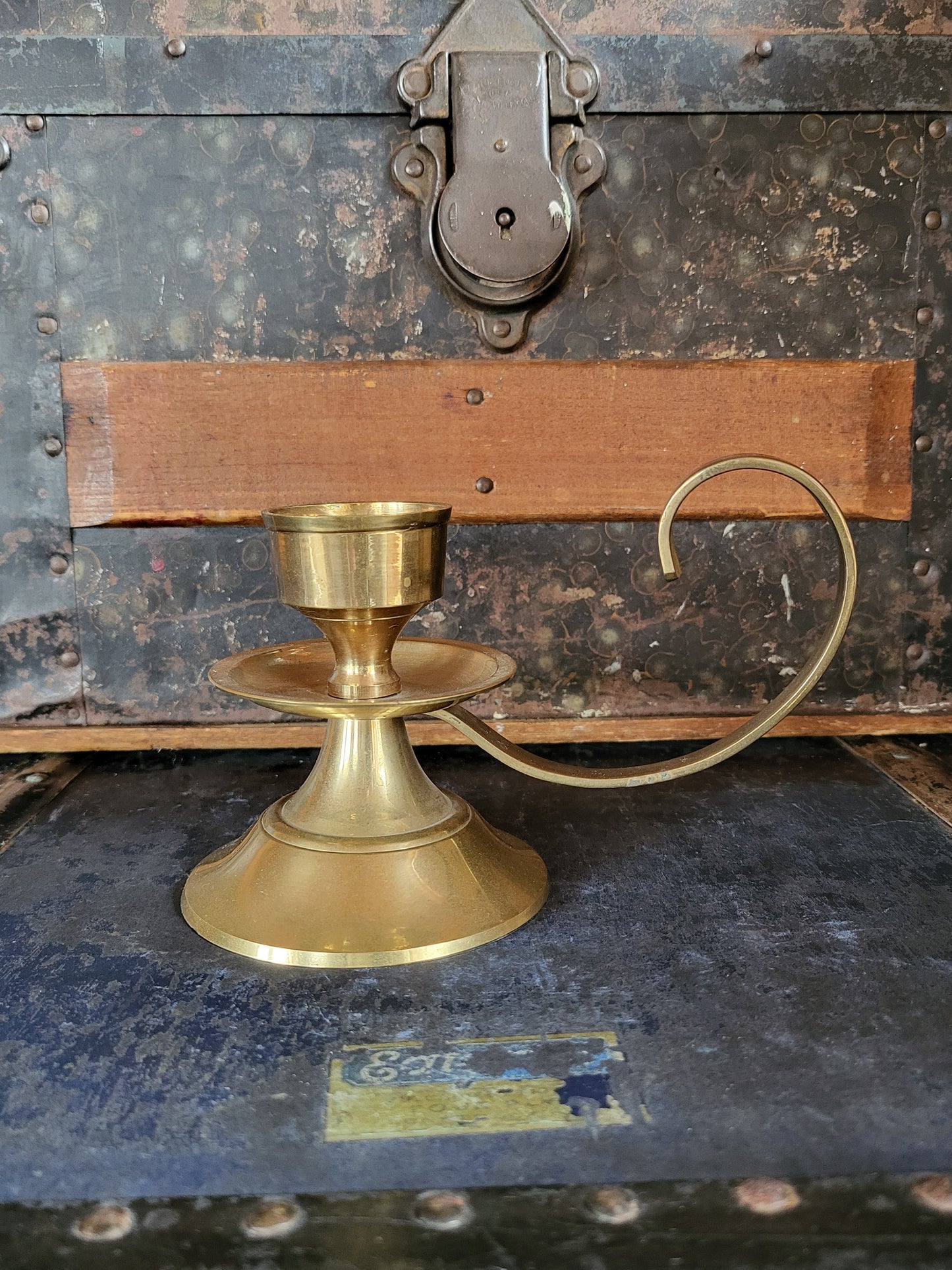 Vintage Brass Candlestick Holder
