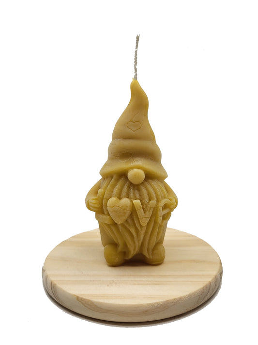 Love Gnome - Beeswax Candle