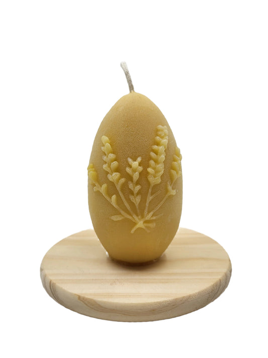 Lavender Egg - Beeswax Candle