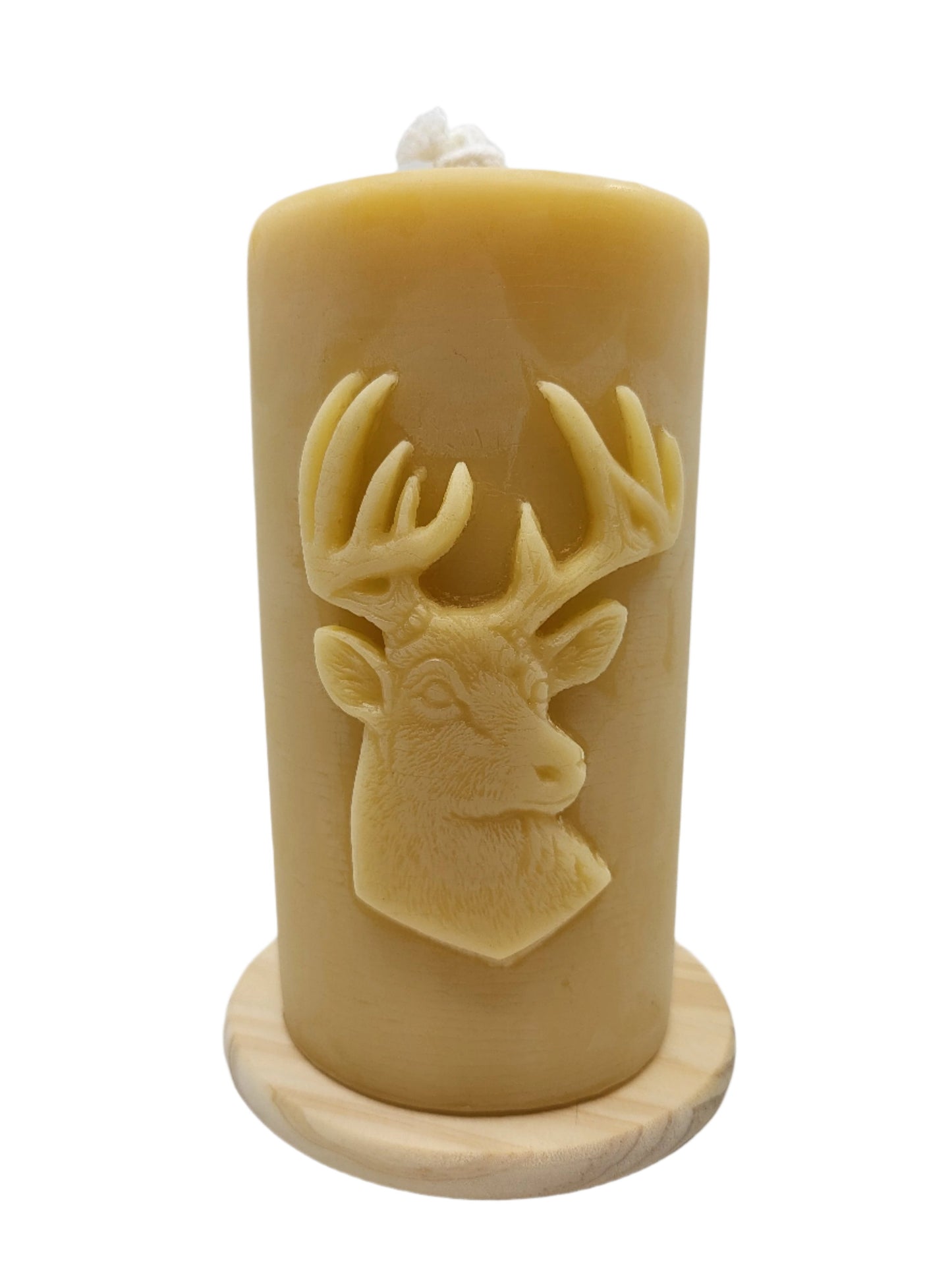 Deer Pillar - Beeswax Candle