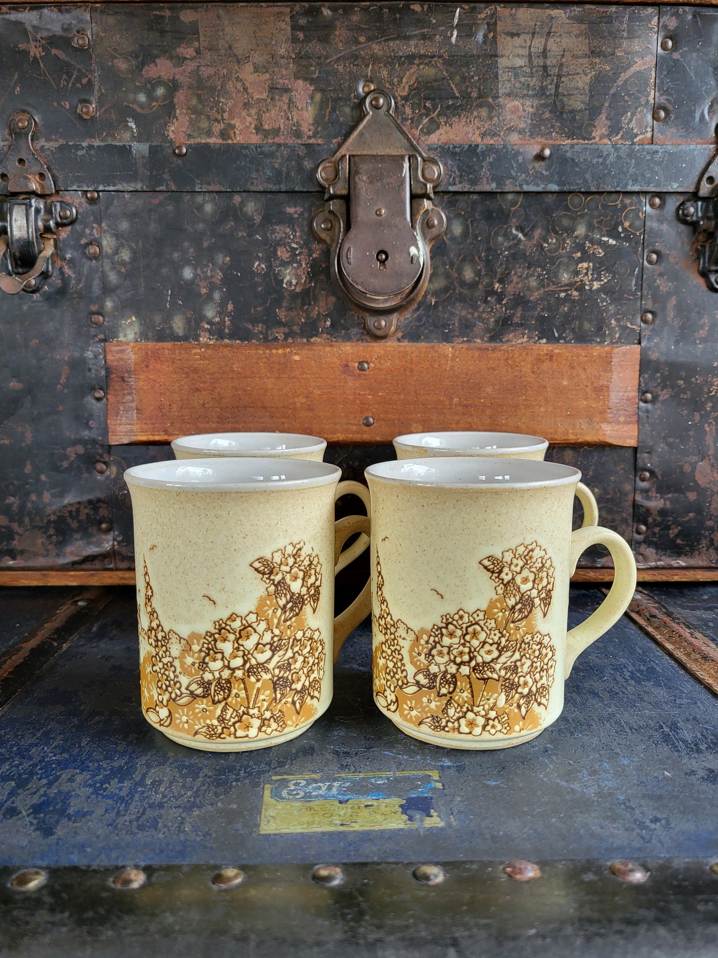 Vintage Ashdale Stoneware Mugs set of Four