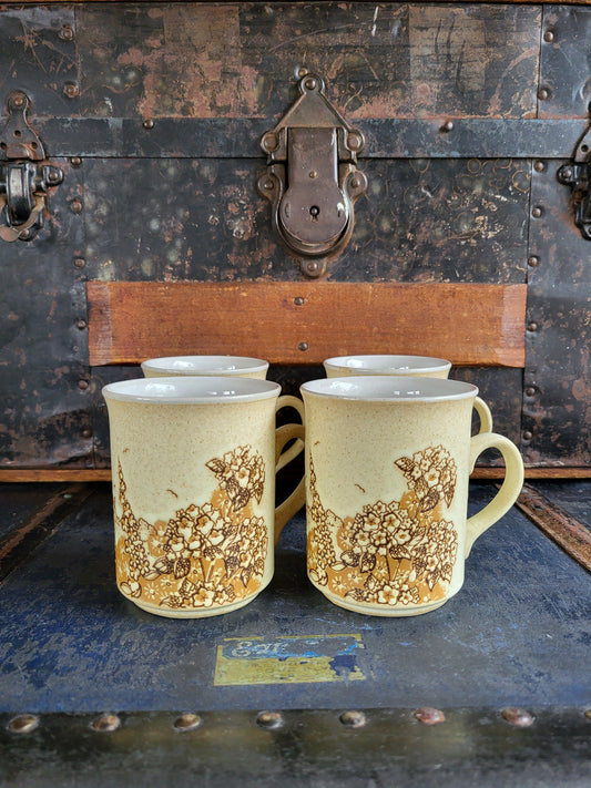 Vintage Ashdale Stoneware Mugs set of Four