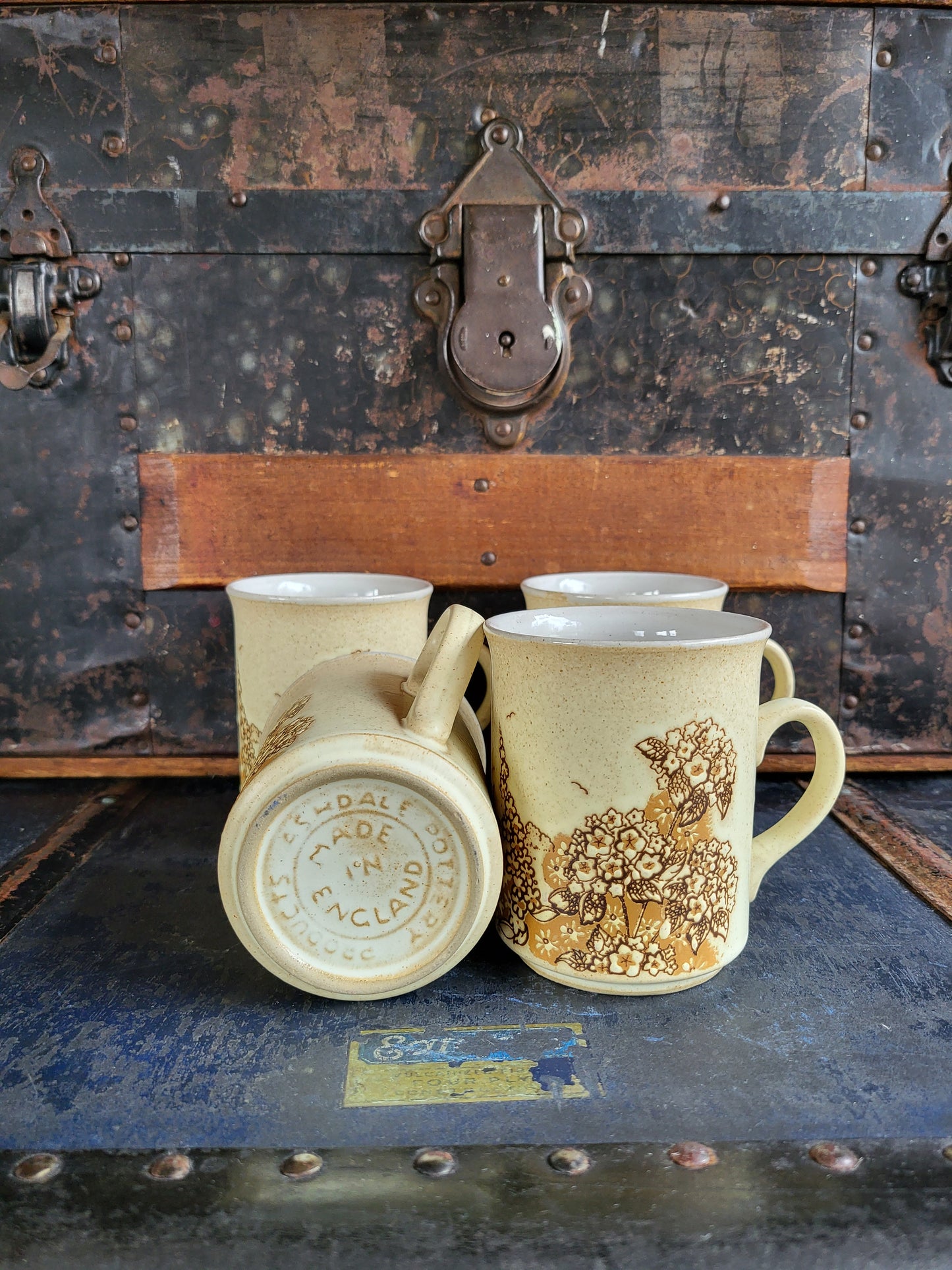 Vintage Ashdale Stoneware Mugs set of Four